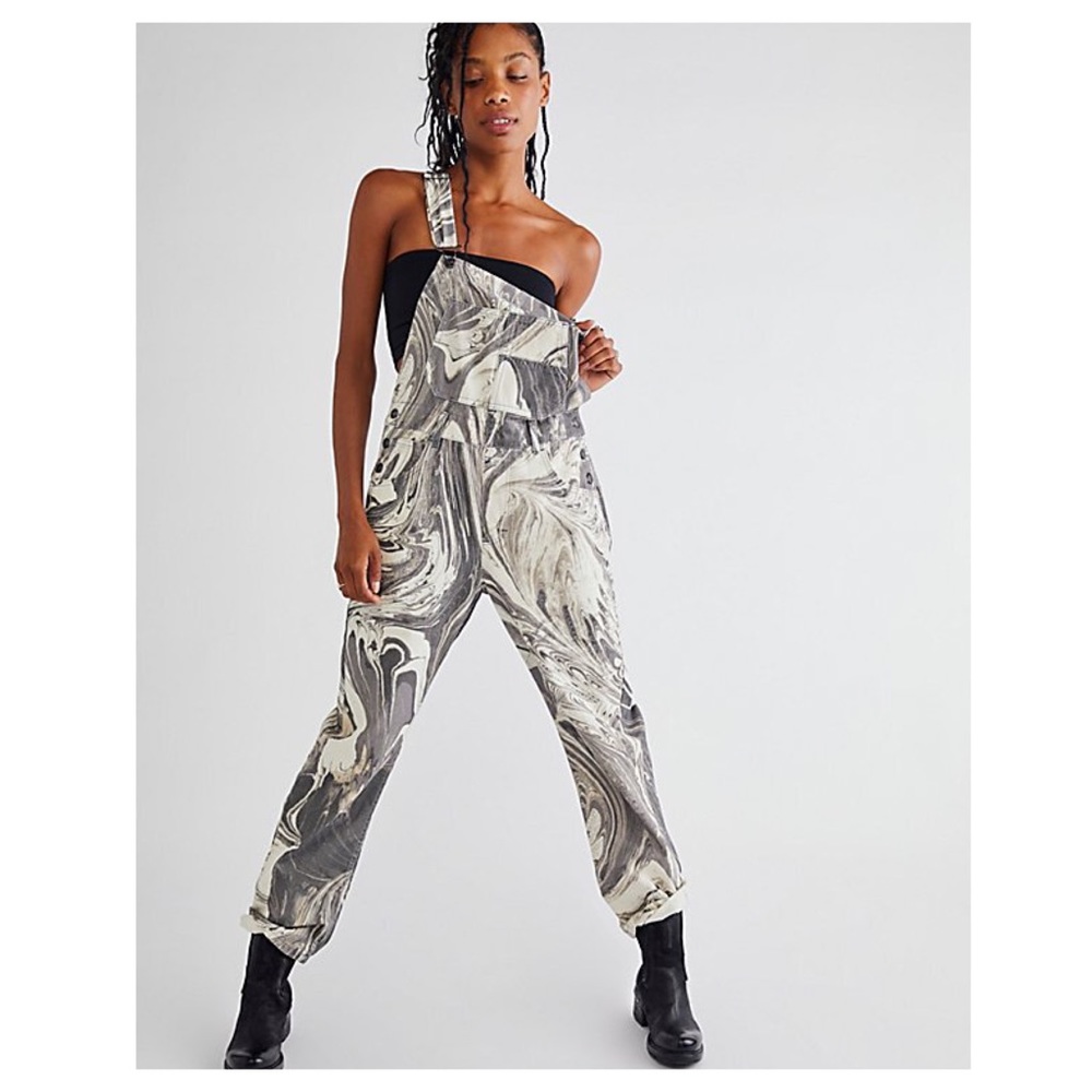Free People We the Free Ziggy Printed Overalls
